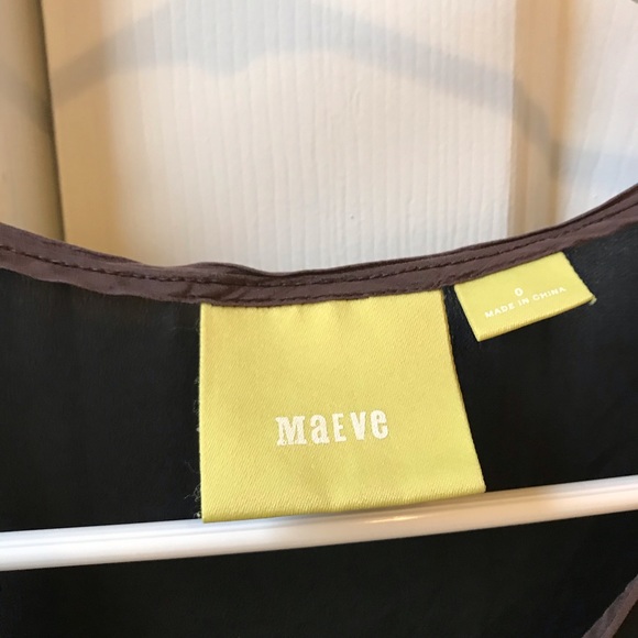 Anthropologie Maeve Silk Tank Size 0 - Picture 3 of 4